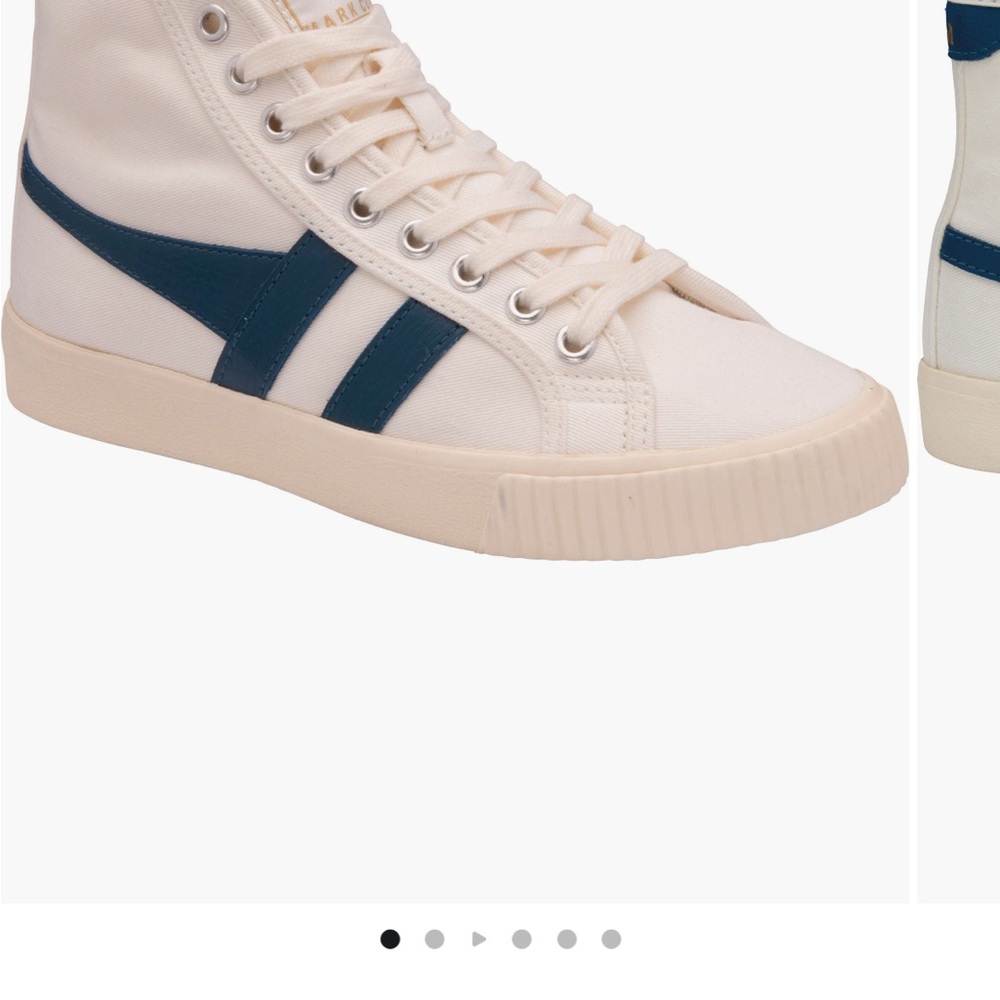 Gola Cream and Blue Sneakers Minimalist Design